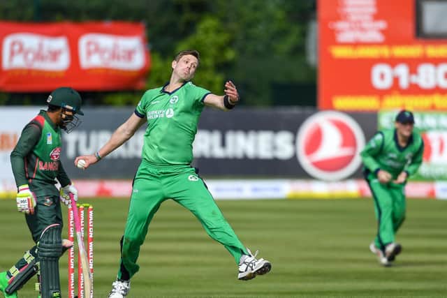 Boyd Rankin in action for Ireland