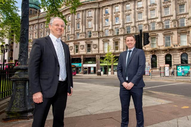 Kevin Holland, CEO, Invest NI with Dr Chris Armstrong, Chief Executive, Overwatch