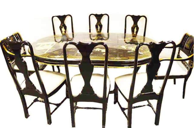 The sale includes some fine furnishings including tables and chairs