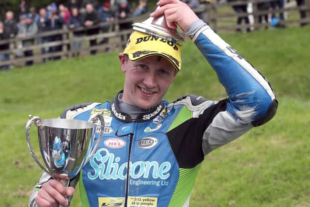 Dean Harison won the Scarborough Spring Cup at Oliver's Mount on Sunday. Picture: Stephen Davison/Pacemaker Press.