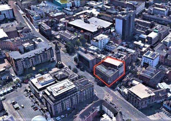 The exact spot earmarked for development (in red)