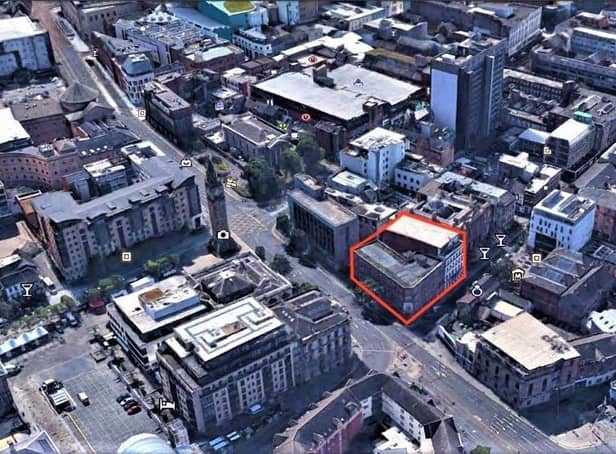 The exact spot earmarked for development (in red)