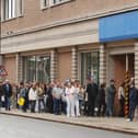 A queue outside a jobless centre in England before the pandemic. Deaths from unemployment and poverty caused by lockdown are often viewed as just a statistic but it is estimated that the 2008/9 financial crisis led to a million people contracting chronic health problems
