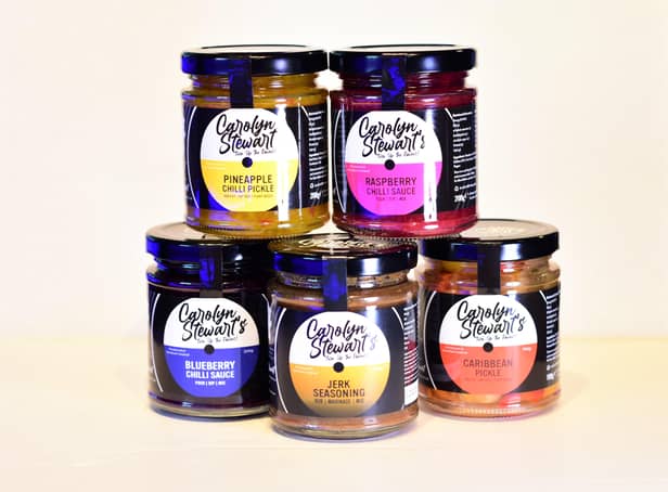 The new products, Carolyn’s spicy flavours