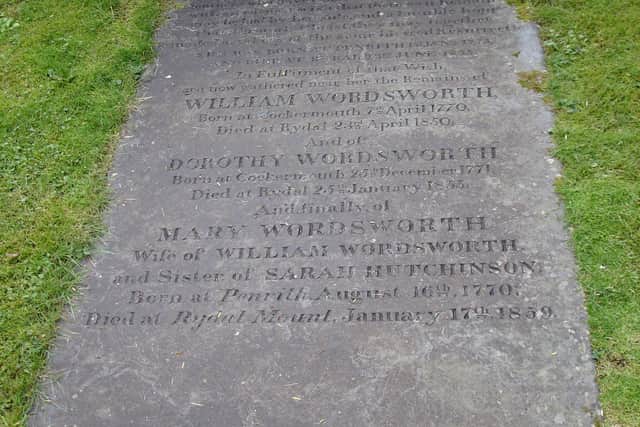 The Wordsworth Gravestone, Grasmere, Cumbria
