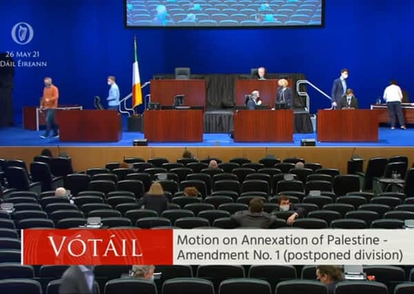 The Dail debates a motion on 'the annexation of Palestine' on Wednesday May 26 2021