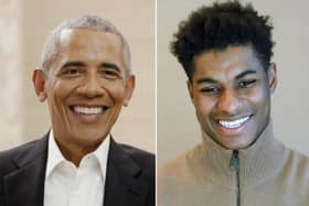 Marcus Rashford took part in a Zoom chat with President Barack Obama.
