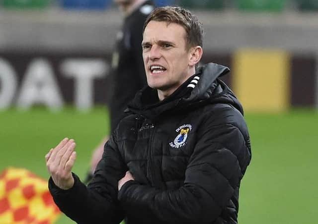 Dungannon Swifts manager Dean Shiels. Pic by Pacemaker