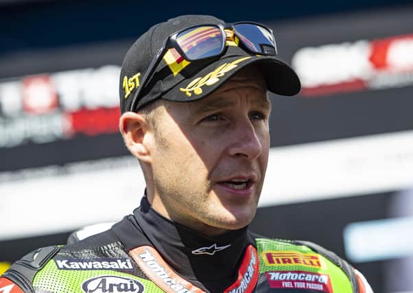 Jonathan Rea sealed his first victory at Estoril in Portugal in Sunday's Superpole race.