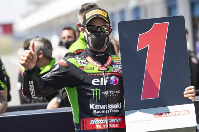 Jonathan Rea won twice at Estoril in Portugal to extend his lead in the World Superbike Championship.