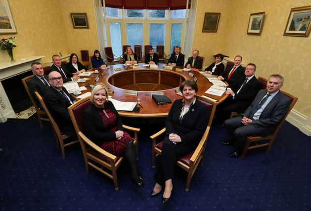 The newly-formed Stormont government, January 2020, following the striking of the New Decade New Approach deal