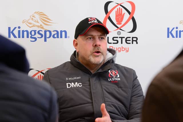 Ulster Rugby's head coach Dan McFarland.