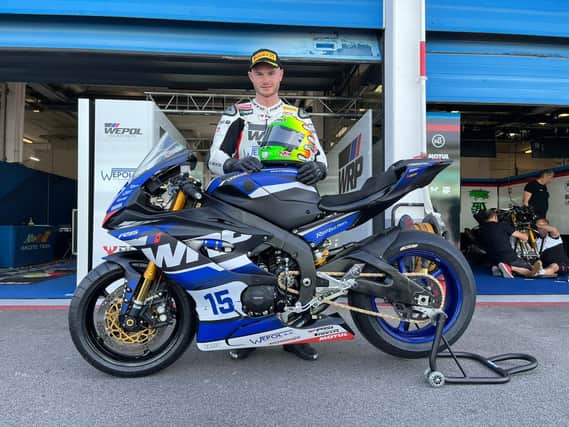 Eugene McManus made his World Supersport debut on the WRP Wepol Racing Yamaha at Estoril in Portugal over the weekend.