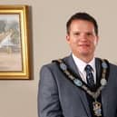 The new Lord Mayor of Armagh City, Banbridge and Craigavon Borough Alderman Glenn Barr.
 
Photo: Kelvin Boyes / Press Eye.