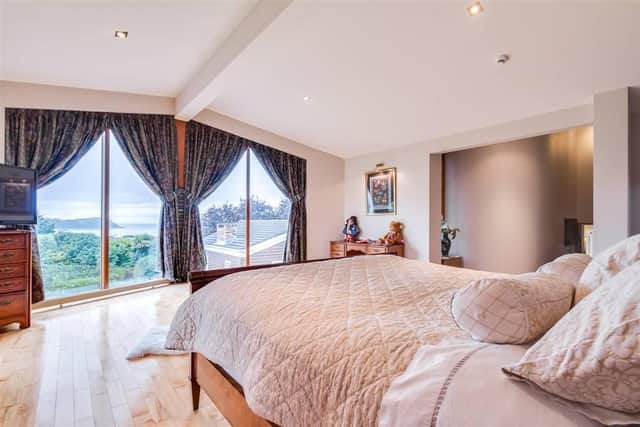 Master suite with sea views