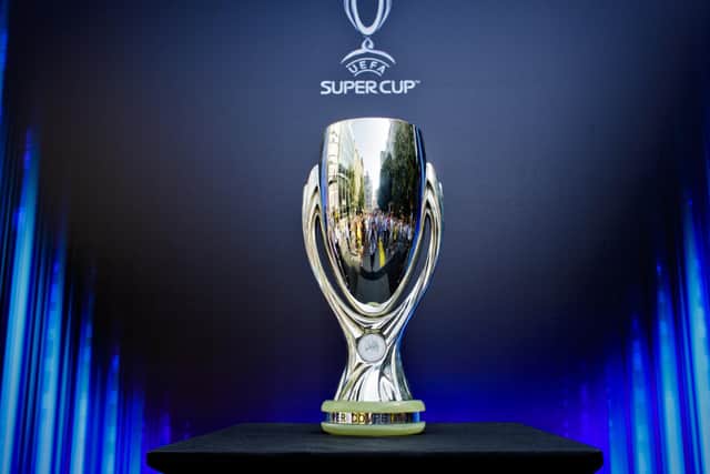 Chelsea and Villareal will play for the UEFA Super Cup at Windsor Park in August.  (Photo by Matej Divizna/Getty Images for UEFA)
