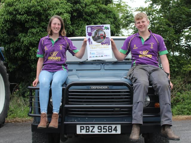 Newtownards YFC secretary Rebecca McBratney and assistant secretary Isaac Moore hope for a big turnout at the club's annual road run on June 20, 2021