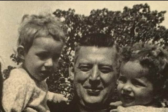 The Rev Ian Paisley with junior and his twin Kyle aged three in 1969