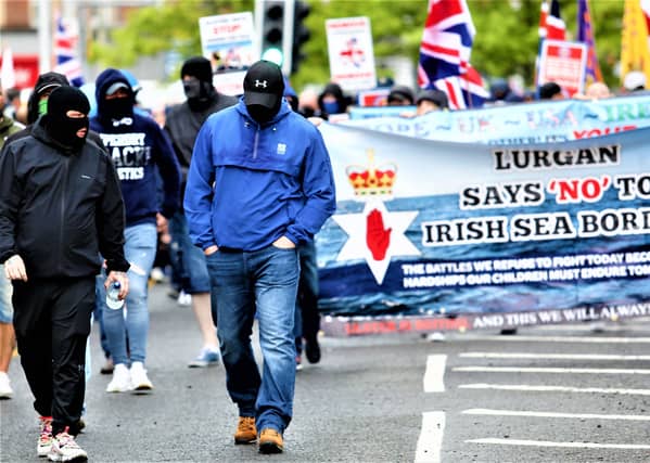 Press Eye - Belfast - Northern Ireland - 5th June 2021
Hundreds attended a rally in Portadown, organised by a group calling themselves the Unionist and Loyalist Unified Coalition.
Picture: Philip Magowan / Press Eye