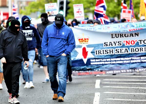 Press Eye - Belfast - Northern Ireland - 5th June 2021

Hundreds attended a rally in Portadown, organised by a group calling themselves the Unionist and Loyalist Unified Coalition.

Picture: Philip Magowan / Press Eye