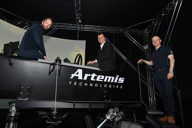David Tyler, Commercial Director, Artemis Technologies, Nigel Topping, UK’s High Level Climate Action Champion and Mark Gillan, Chief Operations Officer, Artemis Technologies