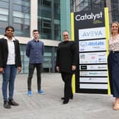Kavitha Kalavoor Gopalan and Patricia Kelpie from Star 3 Group Ltd, Eamonn McNutt from Moving More and Jacqueline McCann, Co-Founders Programme Manager at Catalyst