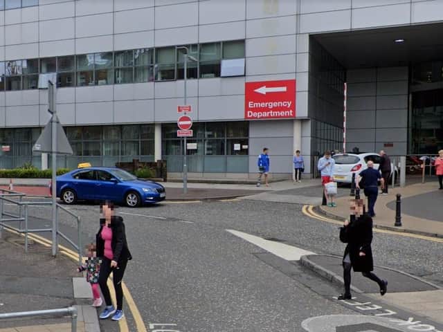 The nine year-old child was taken to the Royal Victoria Hospital in Belfast.