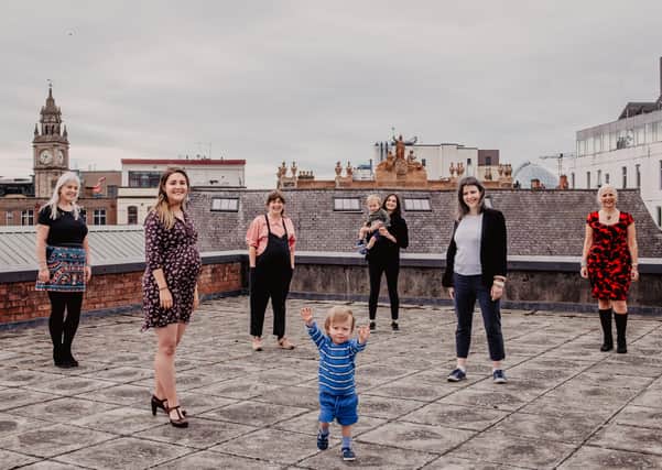 Mothers in Music participants Sinead McGarry, Aisling McCormick, Caroline Baker, Sidney Whittaker, Charlene Hegarty  (Talent Development Manager - Oh Yeah) and Wilfie Whittaker, Roisin Whyte and Marie-Thérèse Davis