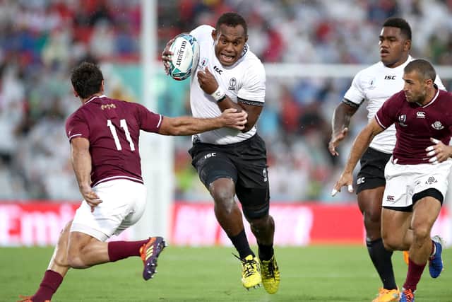 Fijian player Leone Nakaraw. (Photo by Cameron Spencer/Getty Images)
