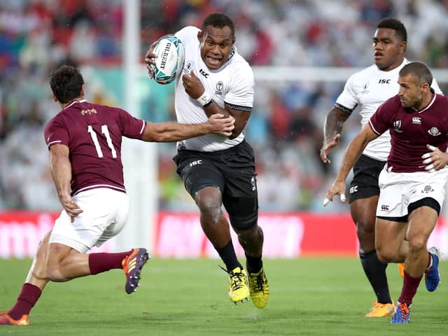 Fijian player Leone Nakaraw. (Photo by Cameron Spencer/Getty Images)