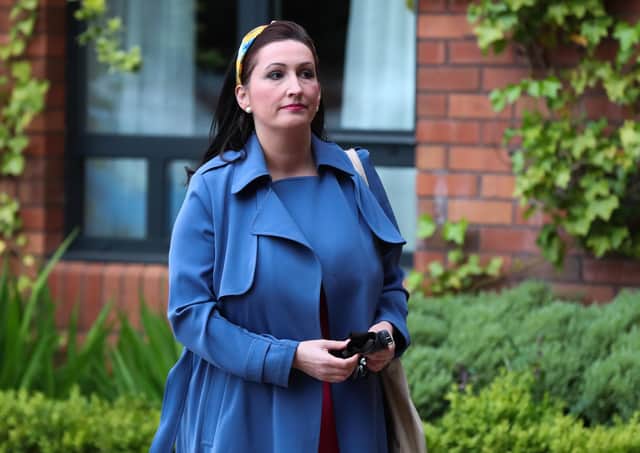 Emma Little-Pengelly at the Crowne Plaza Hotel in Belfast before the recent meeting to ratify Edwin Poots as the DUP's new leader.Photo by Kelvin Boyes / Press Eye