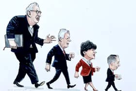Cartoonist Brian John Spencer’s take on the decline of the DUP