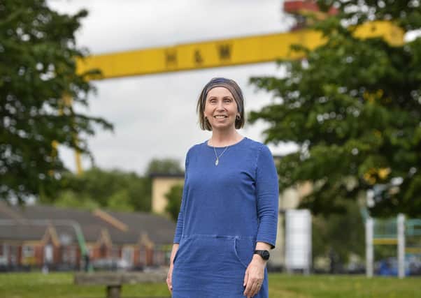 Linda Ervine founder of Turas, an Irish language project, who has been awarded an MBE for services to the community in East Belfast