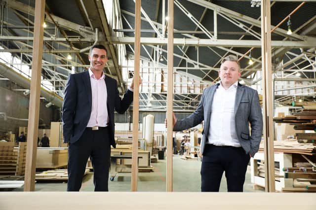 Neil McCabe, Investment Director at Whiterock Finance is pictured with Anthony Doyle, Finance Director at Pure Fitout