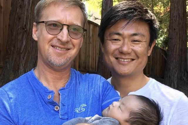 Brian and his husband Scott have had three children by surrogacy
