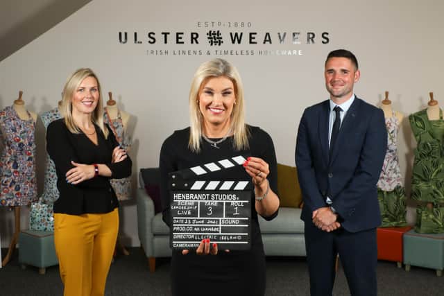 Louise Turley, Head of Campaigns and Events, NI Chamber; Gillian McLean, Managing Director, Ulster Weavers and David Fusco, Customer Relationship Manager, Electric Ireland
