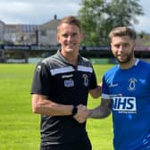 Dean Shiels and new signing, James Knowles.