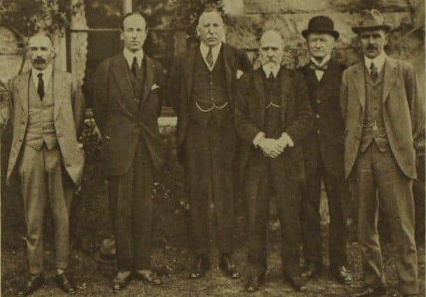 The Cabinet of Northern Ireland in 1921 (from left) Dawson Bates, Marquess of Londonderry, James Craig, H M Pollock, E M Archdale and J M Andrews. 'Both pessimistic unionists and optimistic republicans underestimated the resolve of James Craig to ensure the survival of the new institutions'