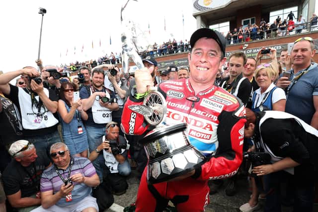 John McGuinness claimed his 23rd and most recent Isle of Man TT victory in the 2015 Senior.