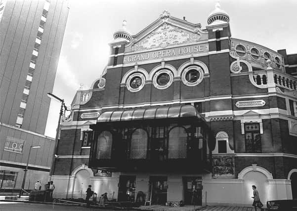 The reopening of the Grand Opera House in Belfast in September 1980. It was a landmark moment in the slow return to stable life in Belfast city centre