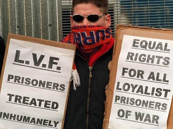 LVF  supporters at the Maze  Prison in 1998
