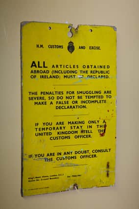 Old British Customs sign