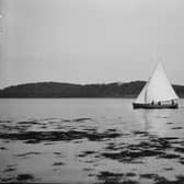 An archive photo of the yacht Mountstewart on Strangford Lough. The photo is included in the National Trust's exhibition at Mount Stewart on the disaster when the Mountstewart sank.