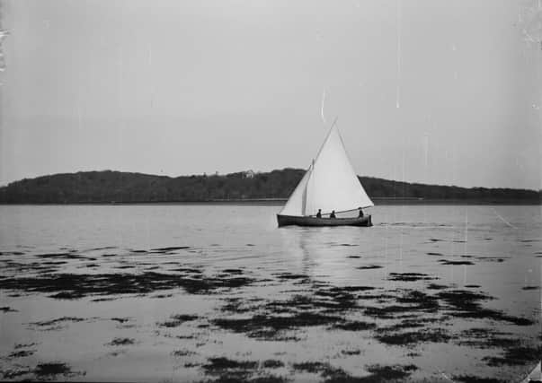 An archive photo of the yacht Mountstewart on Strangford Lough. The photo is included in the National Trust's exhibition at Mount Stewart on the disaster when the Mountstewart sank.