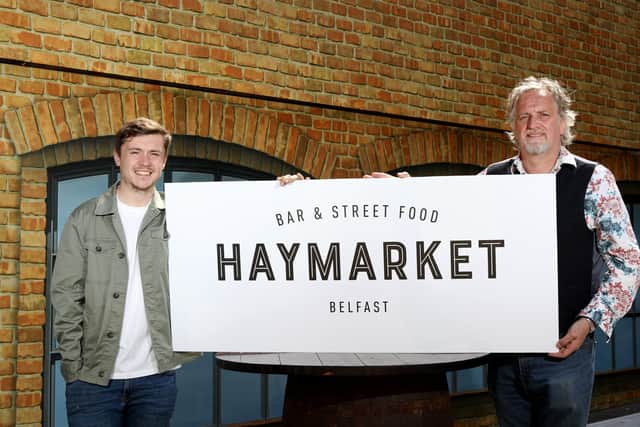 James Joyce, Business Development Director at Haymarket with Michael Stewart, Director of Hospitality at Haymarket
