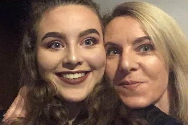 Jeni Larmour, left, and her mother Sandra. Jeni died in a tragic drug related accident during her first week at Newcastle University.