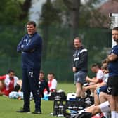 Kilmarnock boss Tommy Wright watches on from the touchline