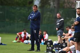 Kilmarnock boss Tommy Wright watches on from the touchline