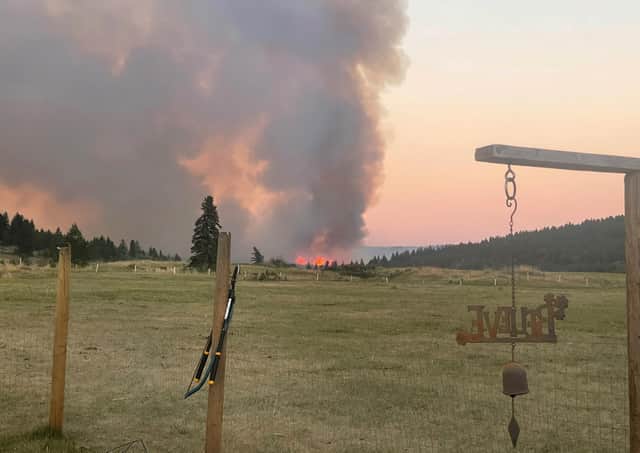 Record heat in British Columbia, Canada, causes a wildfire in Kamloops, on Wednesday, June 30, 2021. Canada is not normally one of the hottest countries, because it is so far north (Courtesy of Marshall Potts Music via The Canadian Press via AP)