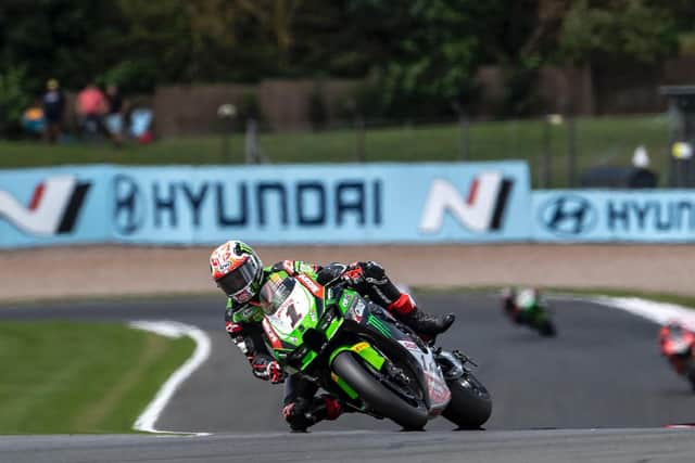 Jonathan Rea had a win, runner-up finish and a DNF at his home round of the World Superbike Championship.